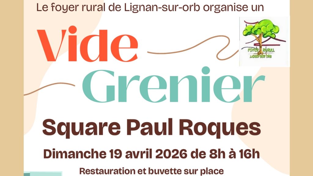 Un vide grenier organisé par le foyer rural