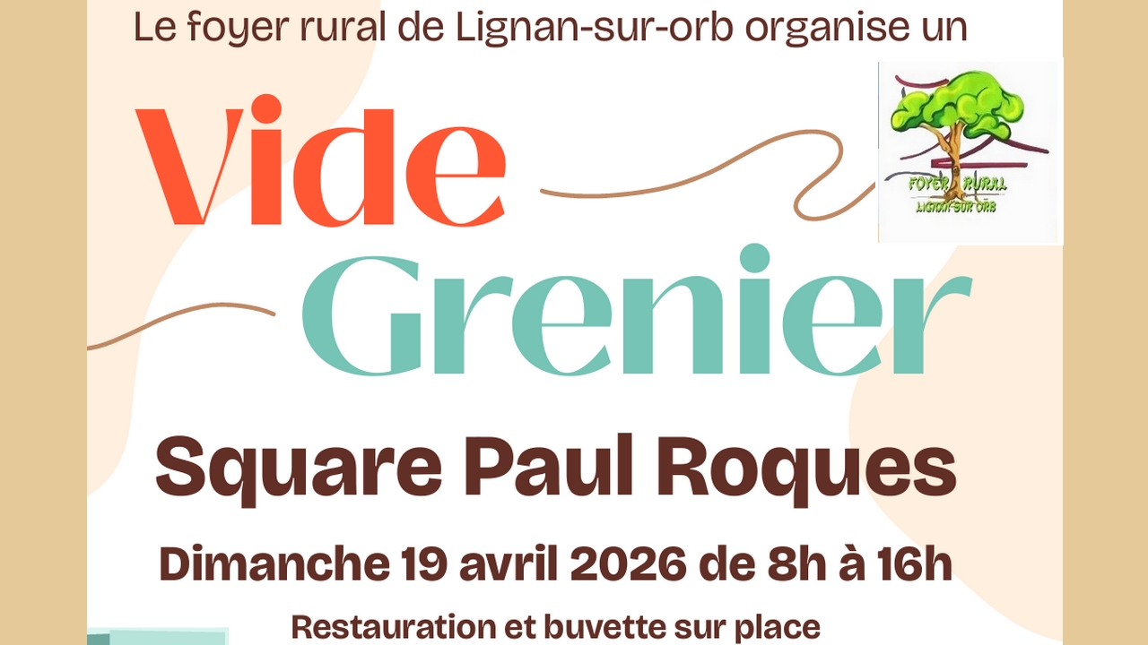 Un vide grenier organisé par le foyer rural